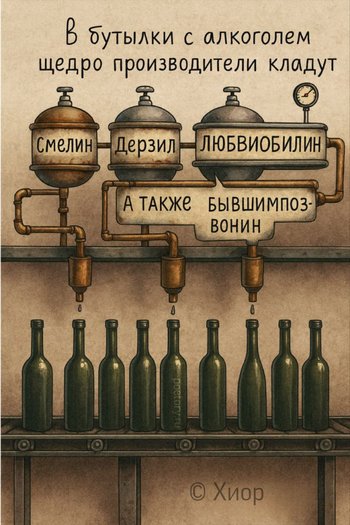 в бутылки с алкоголем щедро
производители кладут
смелин дерзил любвиобилин
а также бывшимпозвонин в бутылки с алкоголем щедро производители кладут смелин дерзил любвиобилин а также бывшимпозвонин — Хиор, иллюстрация, 30 августа 2025, Поэторий
